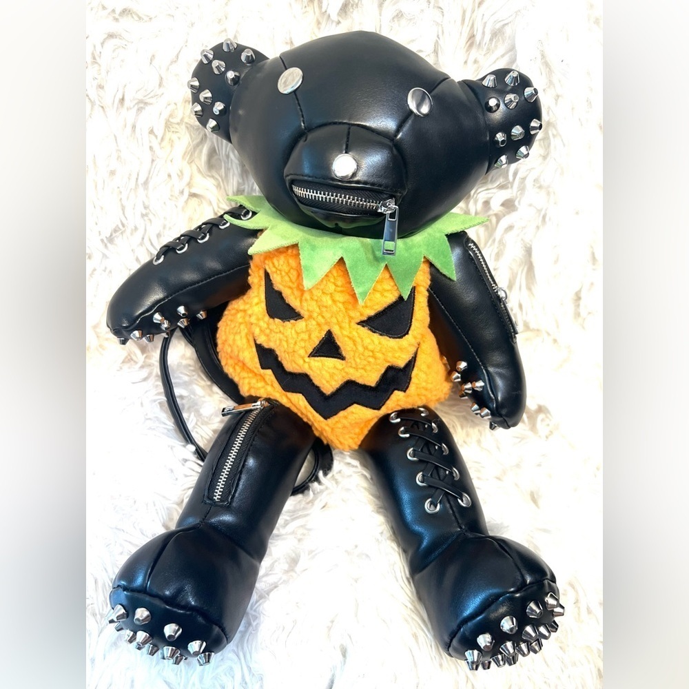 🖤🎃DOLLS KILL ADORABLE Jack O’ Tormented Teddy Backpack🖤🎃 NWT - Picture 8 of 16